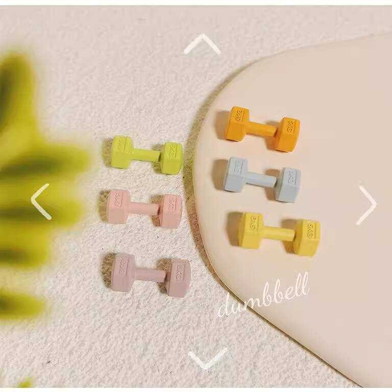 Miniature Toy Miniature Simulation Dumbbell Fiess Exercise Scene Props ...