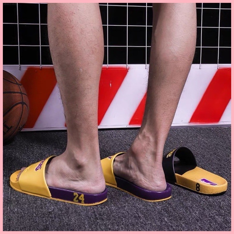 NBA Basketball Series LAKERS KOBE BRYANT SLIPPER Memorial Edition Mens and Womens Slides