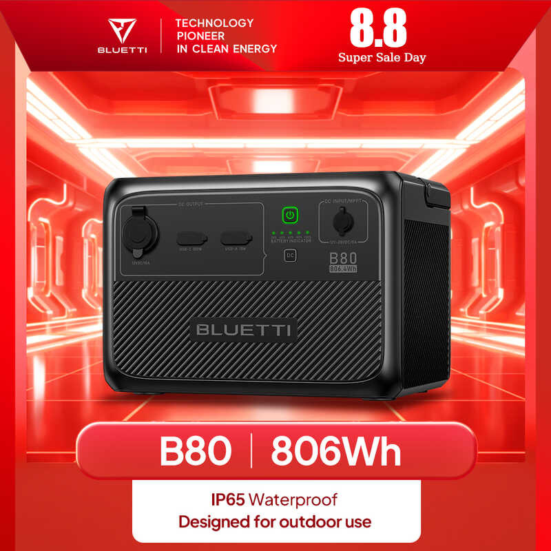 BLUETTI B80 806Wh LiFePO4 Pack Expansion Battery para sa AC60 AC2A AC70 ...