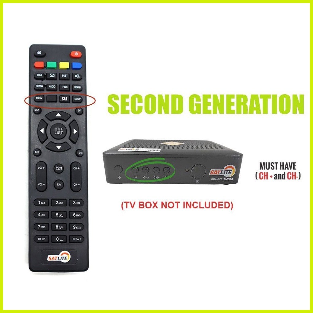 SATLITE REMOTE CONTROL Gumagana Sa Second Generation Version Two ng ...