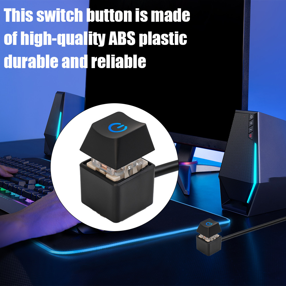 External Start Power for LED PC Computer Case Button with 1.8m Cables ...