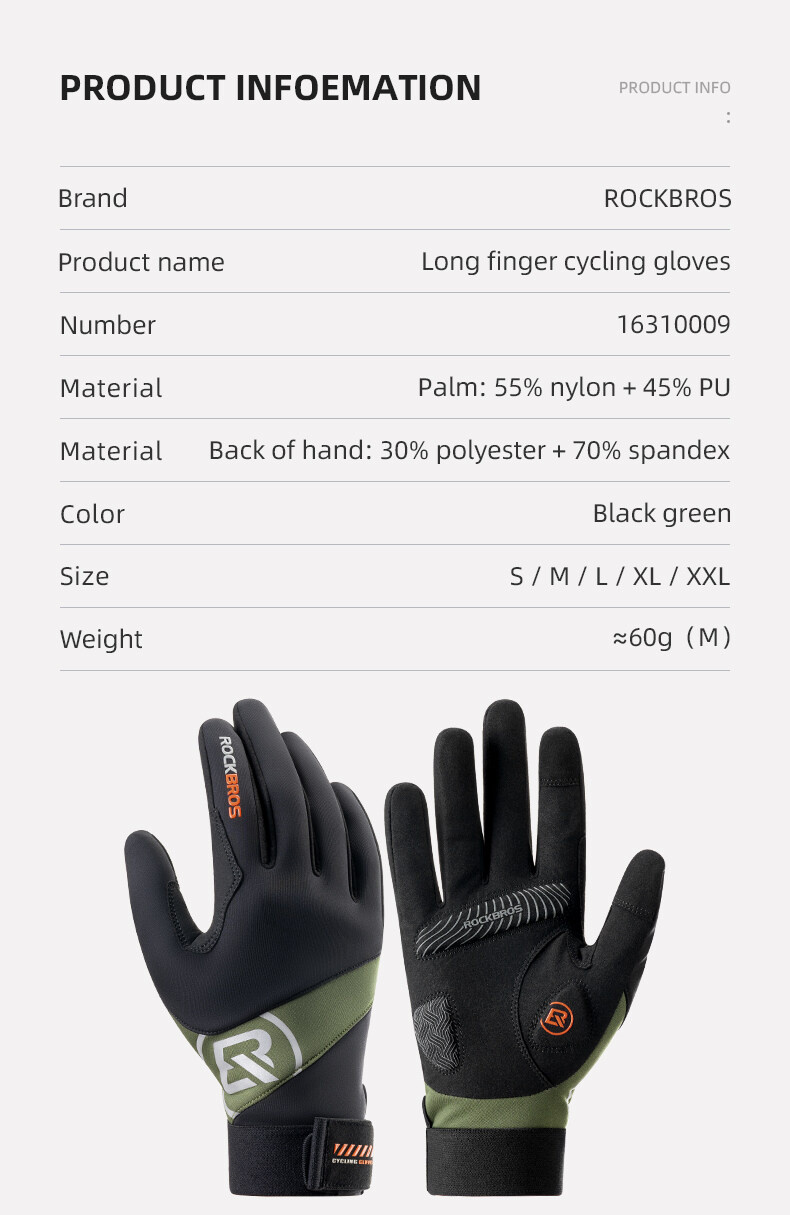Unisex Full Finger Cycling Gloves With Touchscreen Fingers - Anti-Slip, Breathable For Men Women