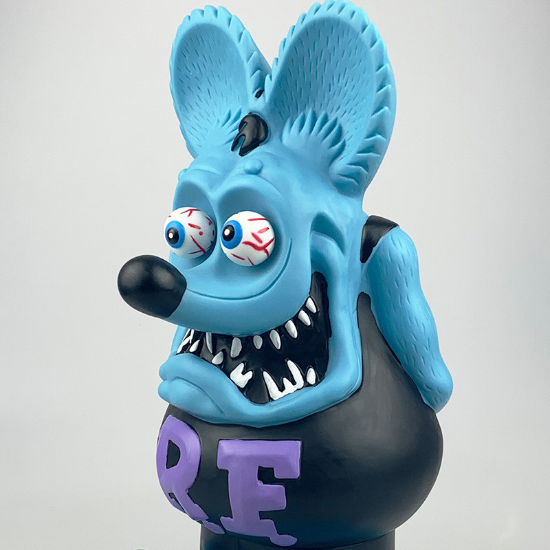 Rat Fink 33Cm Blue Vinyl Big Model Doll Ornament Premium Edition RF ...