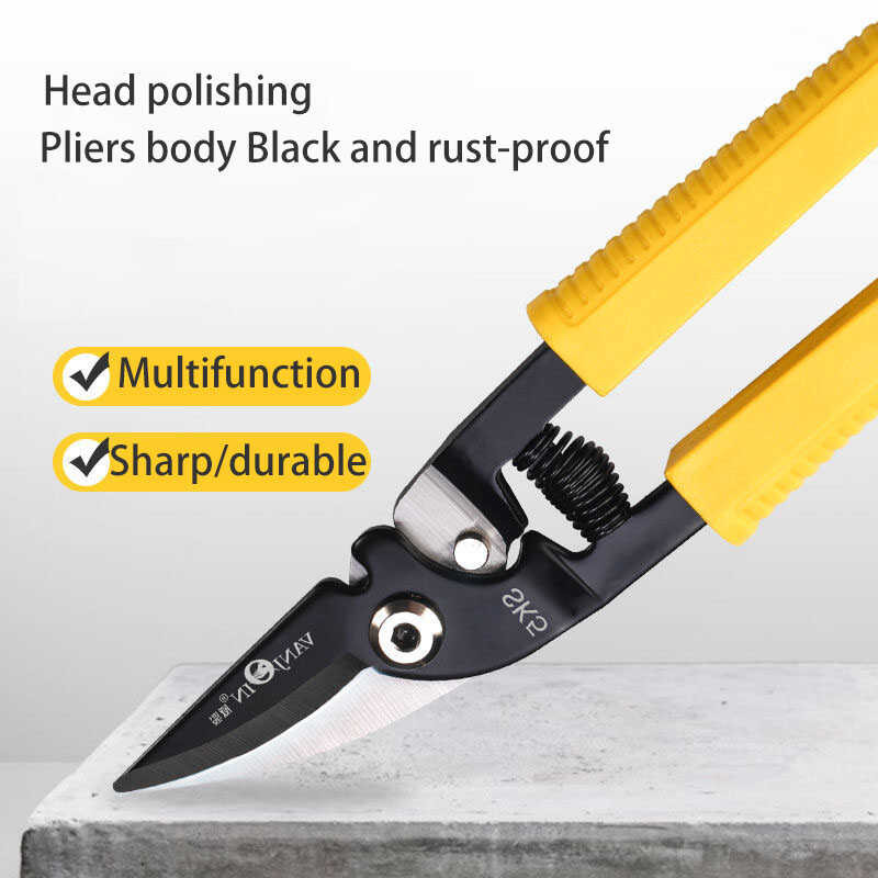 8" Stainless Electrician Scissors Metal Cutting Wire Plier Cable Cutter