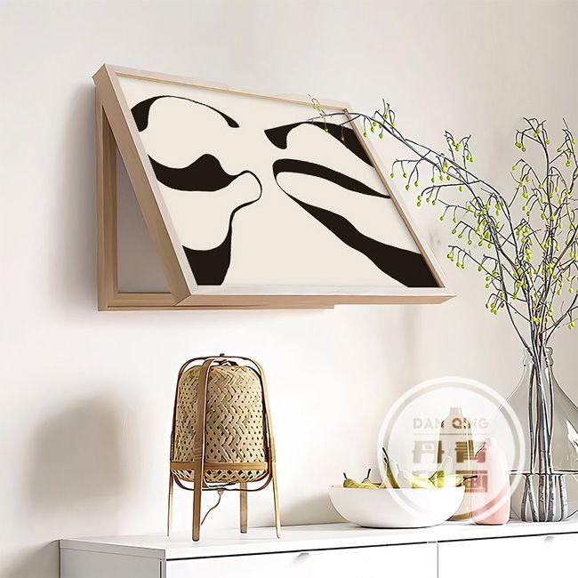 Nordic Style Modern Simple Solid Wood Meter Box Decorative Painting