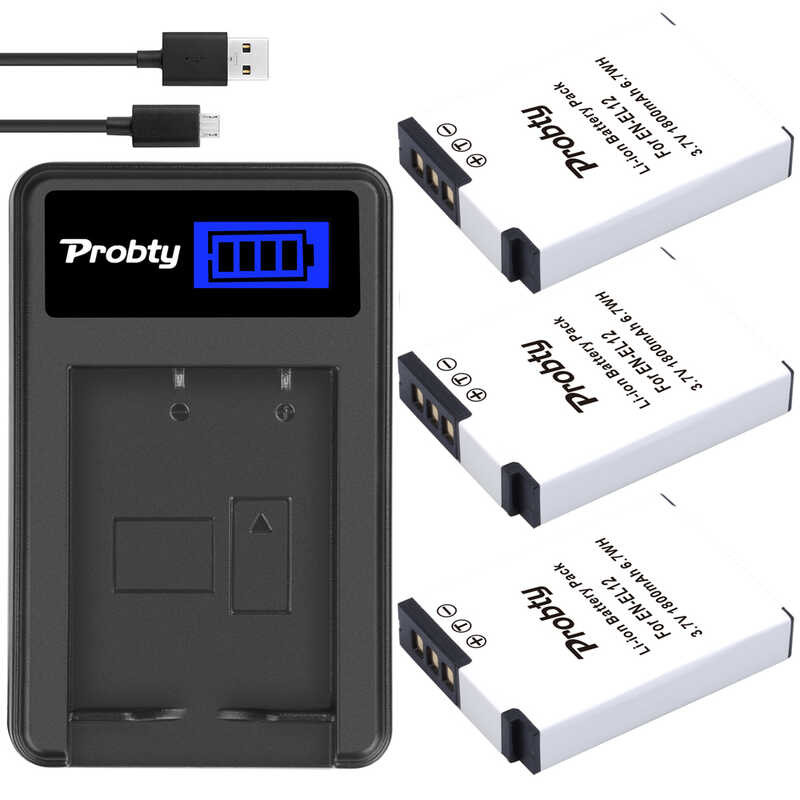 EnEl12 Battery & Charger For NIKON Coolpix S6000 S6100 S6200 S6300