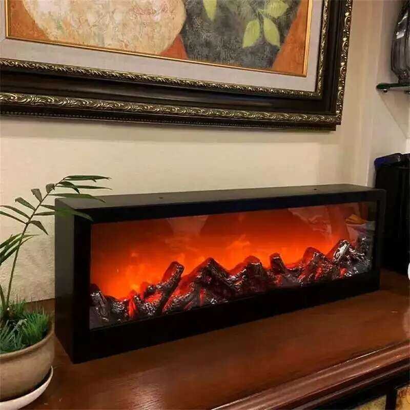 Decoration Ornaments Light Electric Flame Simulated Fireplaces Flame ...