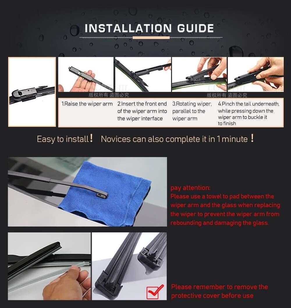 For Mercedes GL X164 2005-2012 2006 2007 2008 Wiper Front & Rear Wiper ...