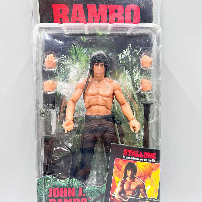 NECA Movie First Blood Rambo Battle Edition Survival Edition Stallone ...