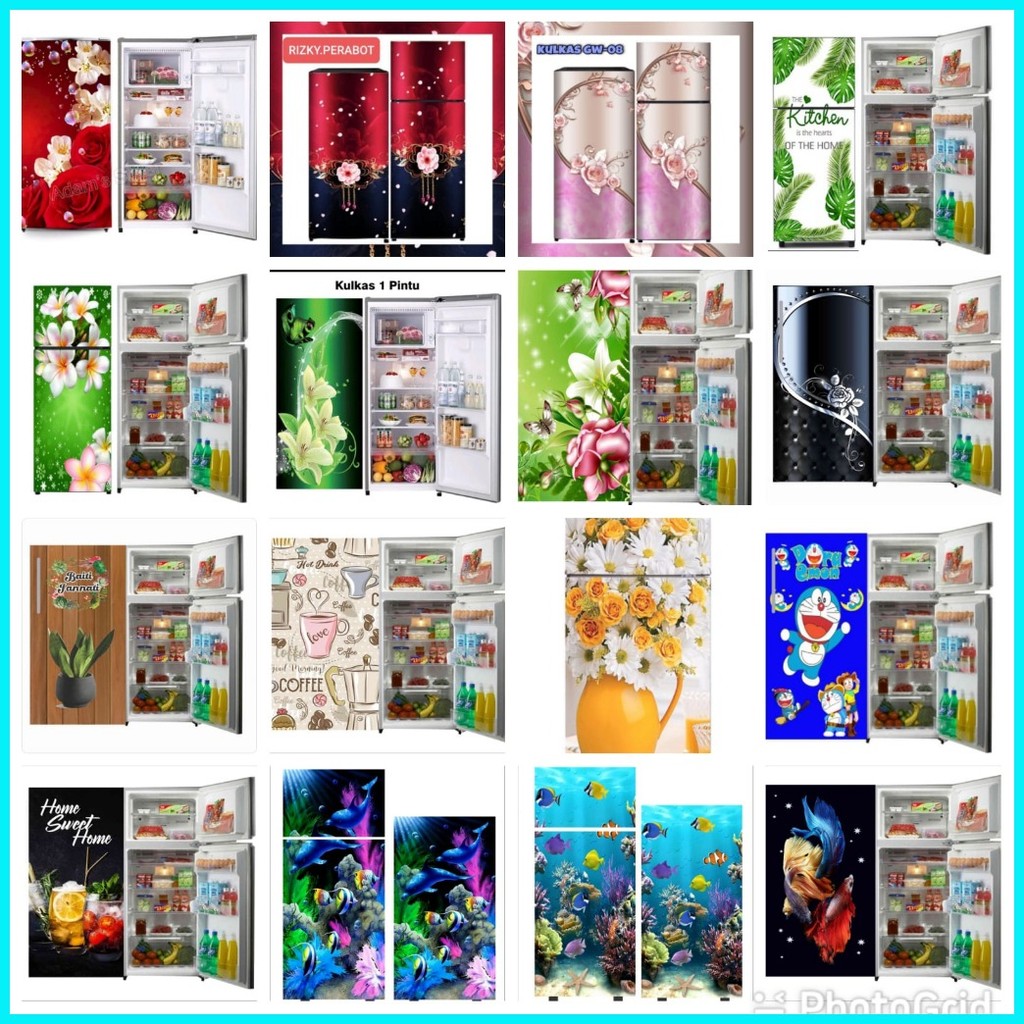 2-door Refrigerator Sticker & Size 60x150 cm | Shopee Philippines
