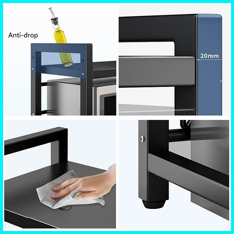 Kitchen Rack Microwave Rack U-Shaped Oven Shelf Home Storage Bracket ...