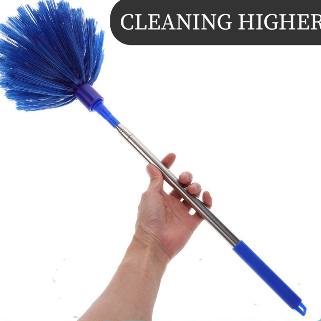 Ceiling Cleaning Broom With Retractable Pole Spider Web Remover Dust ...
