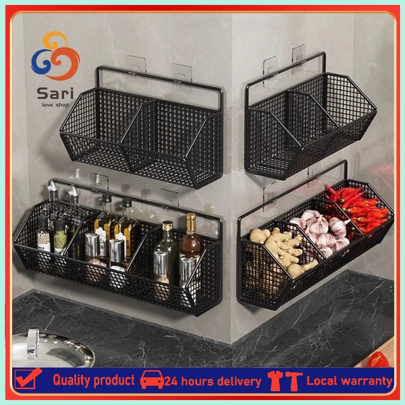 Sari kitchen rack onion and garlic organizer Wall-mounted storage ...