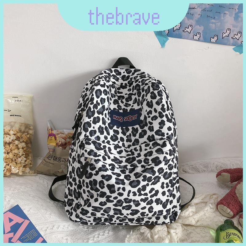 Fashion Leopard Print Pattern Letter Decoration Student Casual For ...