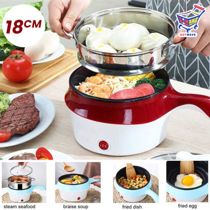 COD- 1 Liter Multi-Functional Electric Non-Stick Mini cooker | Shopee ...