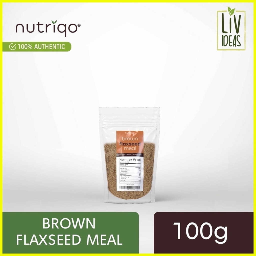 Nutriqo Ground Flax Seed (Flaxseed) Meal 100g Shopee Philippines