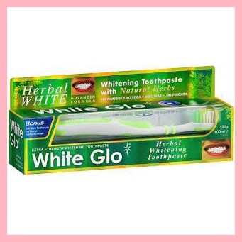 NO tooth brush White Glo Extra Strength Whitening Toothpaste Smokers ...