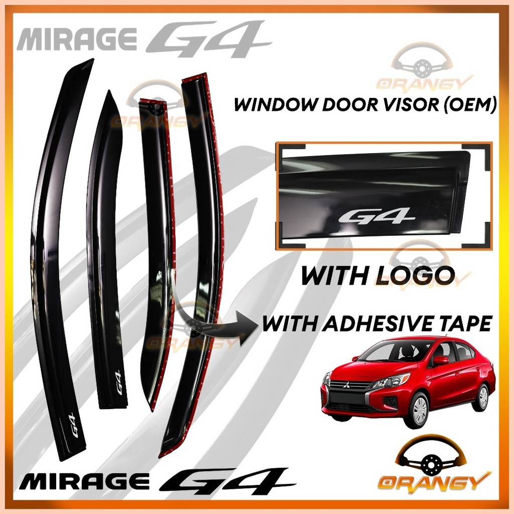 Mitsubishi Mirage G4 2012 to 2024 INJECTION / OEM TYPE Window Door Rain ...