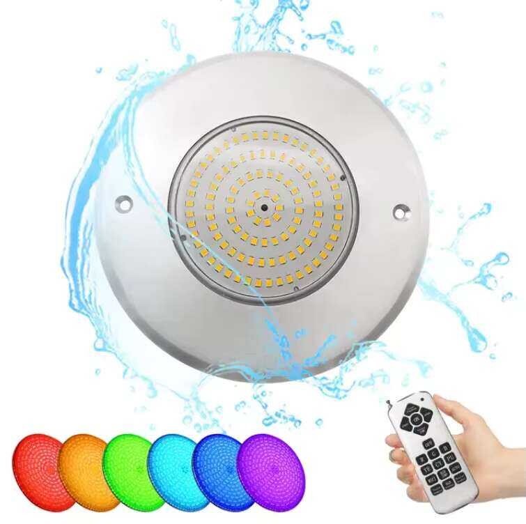 6W RGB Ultra Thin 8Mm Mini LED Swimming Pool Light D110mm 12V Stainless ...