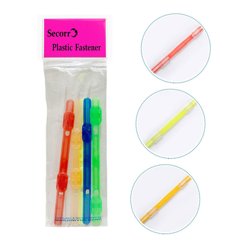 Wintop Hardlock Plastic Paper Fastener 70mm Expandable 5pcs/Pouch ...