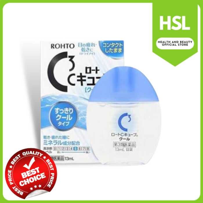 Authentic Rohto Eye Drop 13Ml COOL For Tired Eyes, Irritated, Itchy ...
