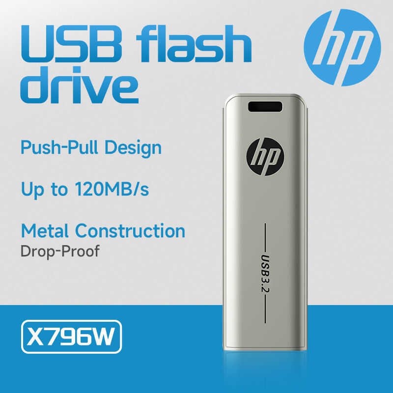 HP Push-Pull Design High-Speed USB Flash Drive Up To 120Mb/S Rate Full ...
