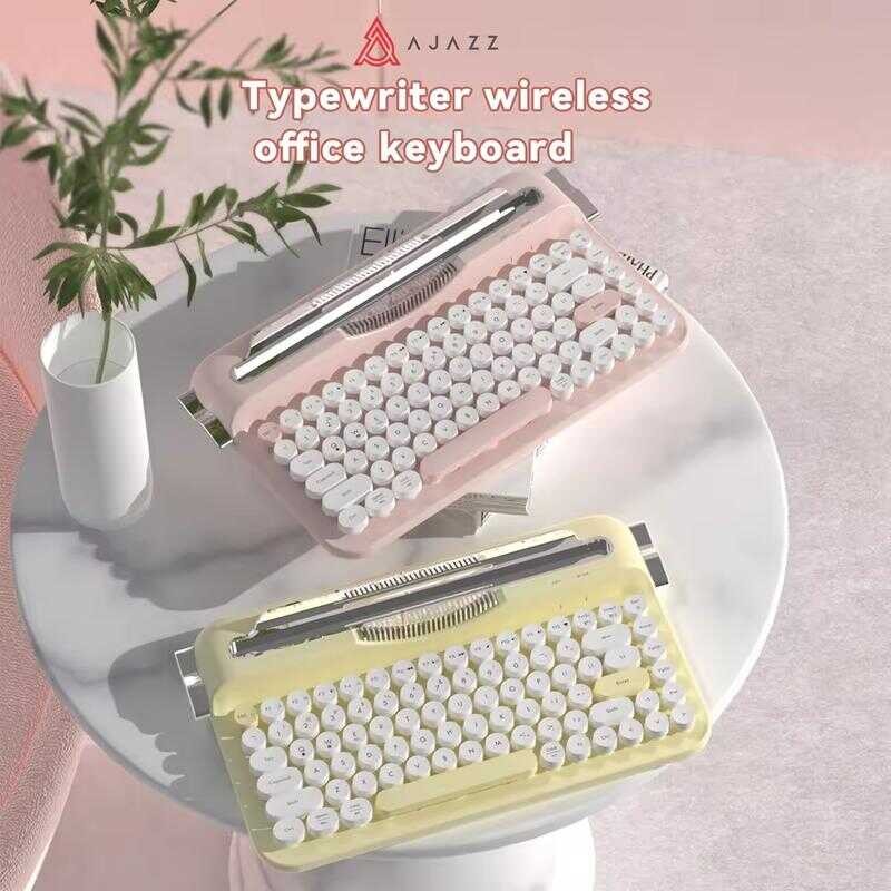 AZZ Af84 Wireless Typewriter Keyboard 75% 82-Key Upgrade Retro ...