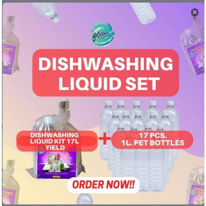COD Dishwashing Liquid KIT 17-18 LITERS YIELD w/ Pet bottles Regular ...