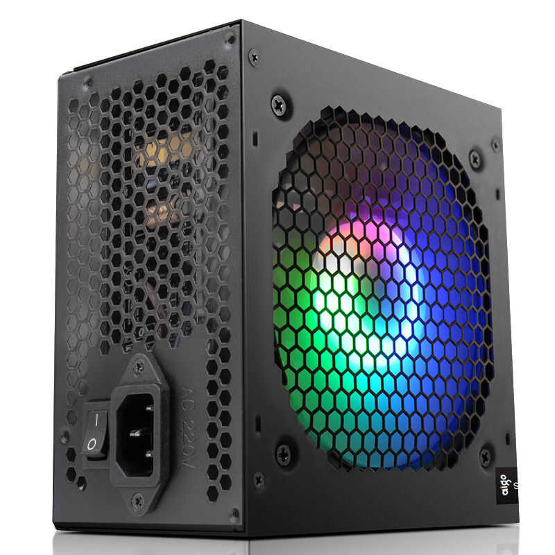 AK Aigo 1000W PC PSU Power Supply Unit Black Gaming Quiet RGB 120Mm Fan ...
