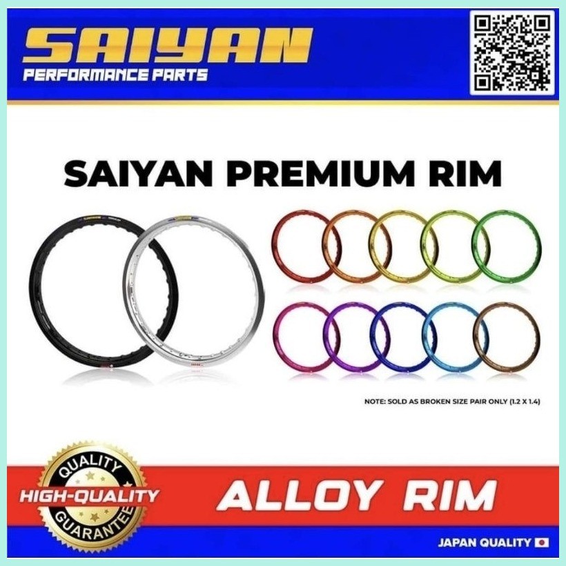 Saiyan Performance Rim - All Colors | Shopee Philippines