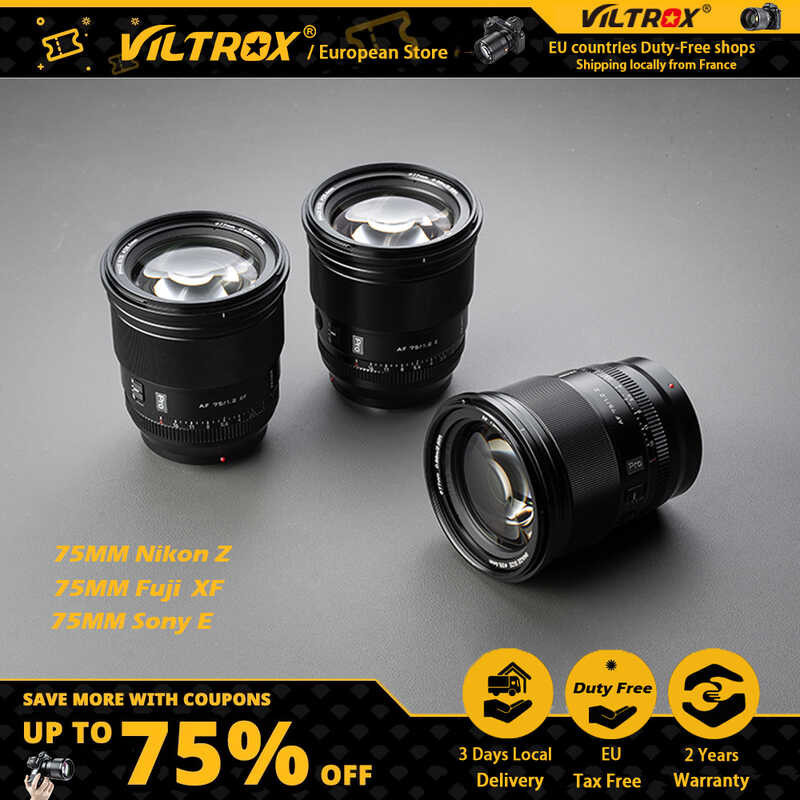 Viltrox 75mm F1 2 Para Sa Fuji Auto Focus Large Aperture Portrait Lens