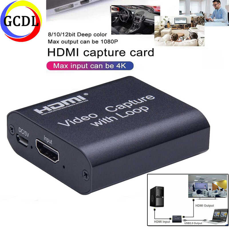 1080P 4K Device HDMI To USB 2.0 Video Capture Card Dongle Game Record ...