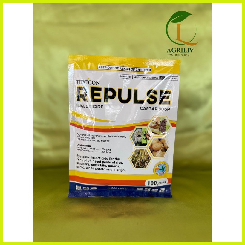 ♀ ۩ Repulse 50 SP 100 grams Cartap Insecticide (Texicon) | Shopee ...