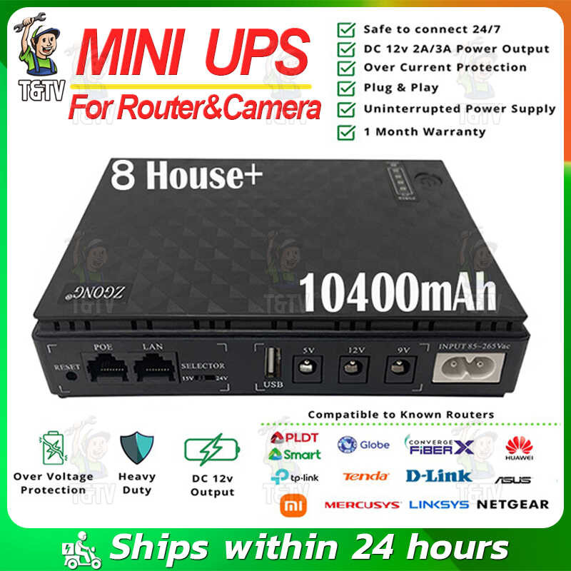 UPS supply CCTV Mini Dc backup power para sa Wifi Router Modem Security ...