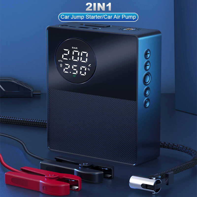Sa Φ 2 1 Car Jump Starter Power Bank Portable Air Compressor Iator Pump