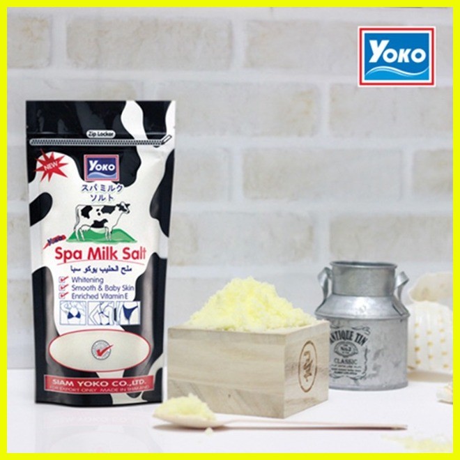 YOKO Spa Milk Salt Bath With Vitamin E & B3 lightening and whitening