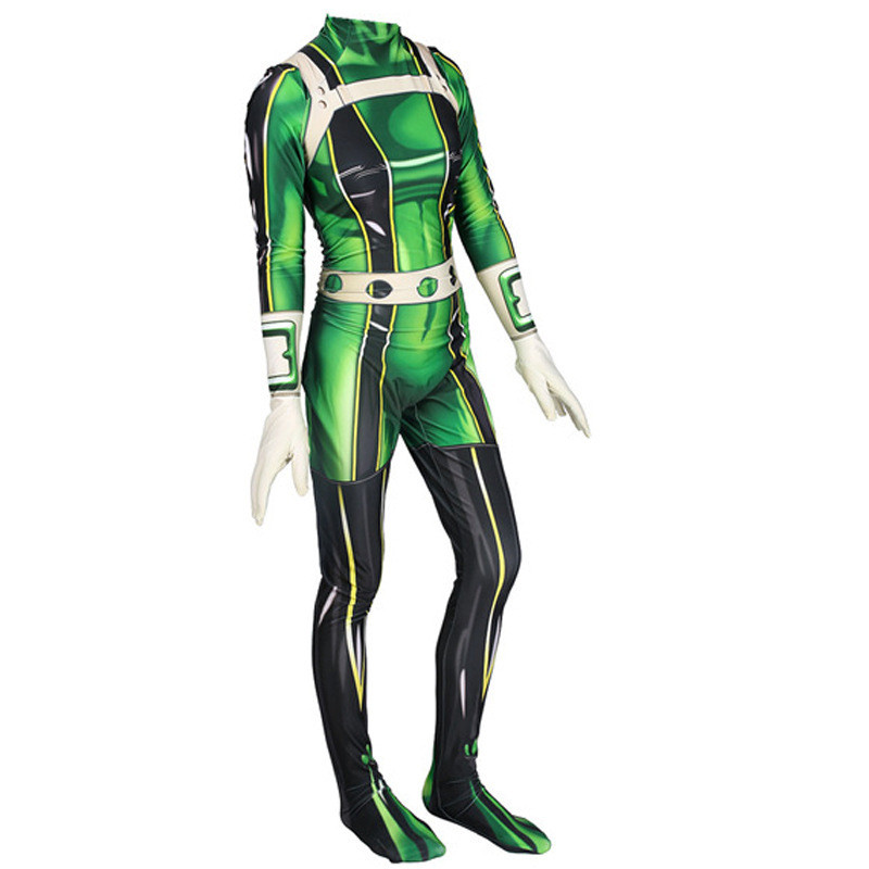 ♀ 3D Printed Boku No Froppy Cosplay Costume Pro Hero Tsuyu Asui Zentai ...