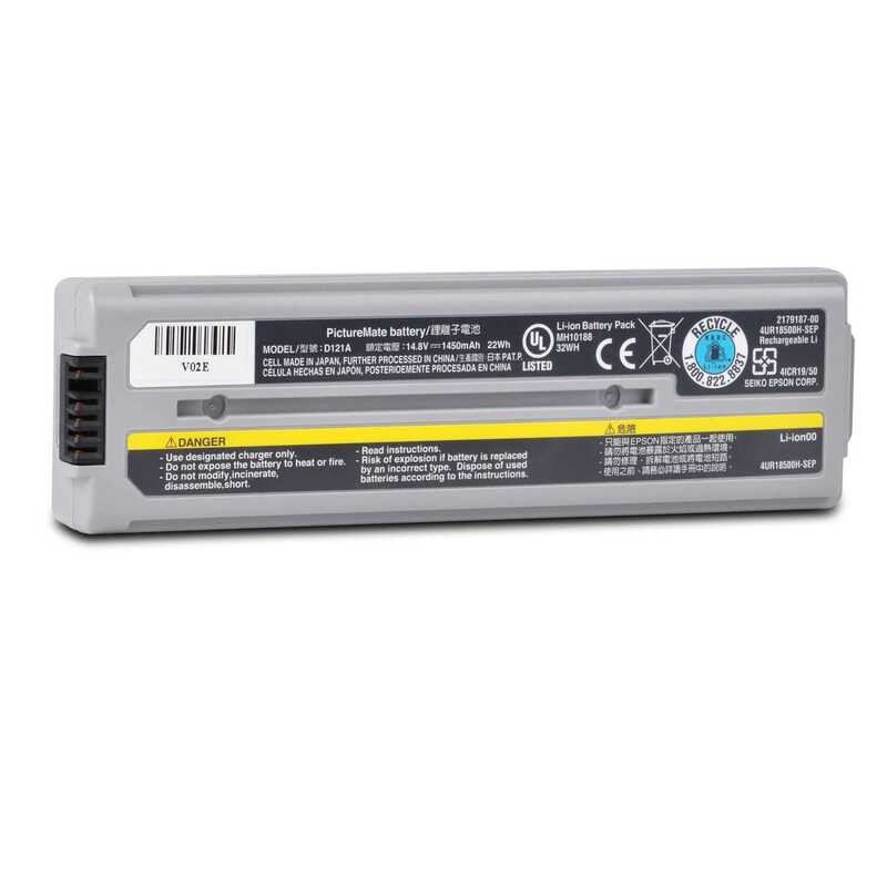 121a 1450Mah Li-Ion Battery For Epson Picturemate Charm/Flash/Dash/Snap ...