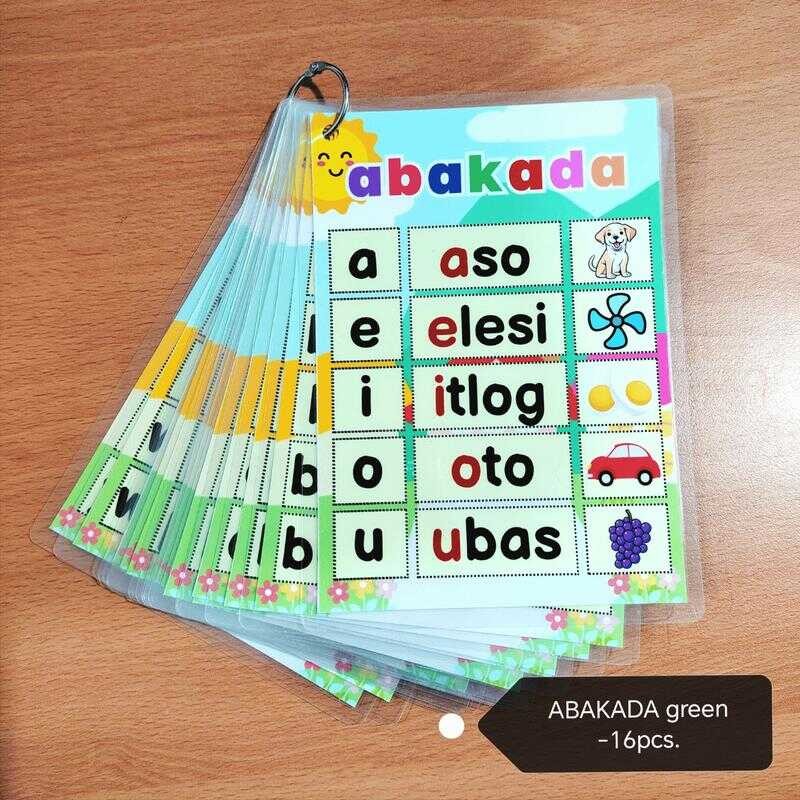 ABAKADA Flashcards: Pagbasa Sa Filipino With Sample Pictures And Words ...