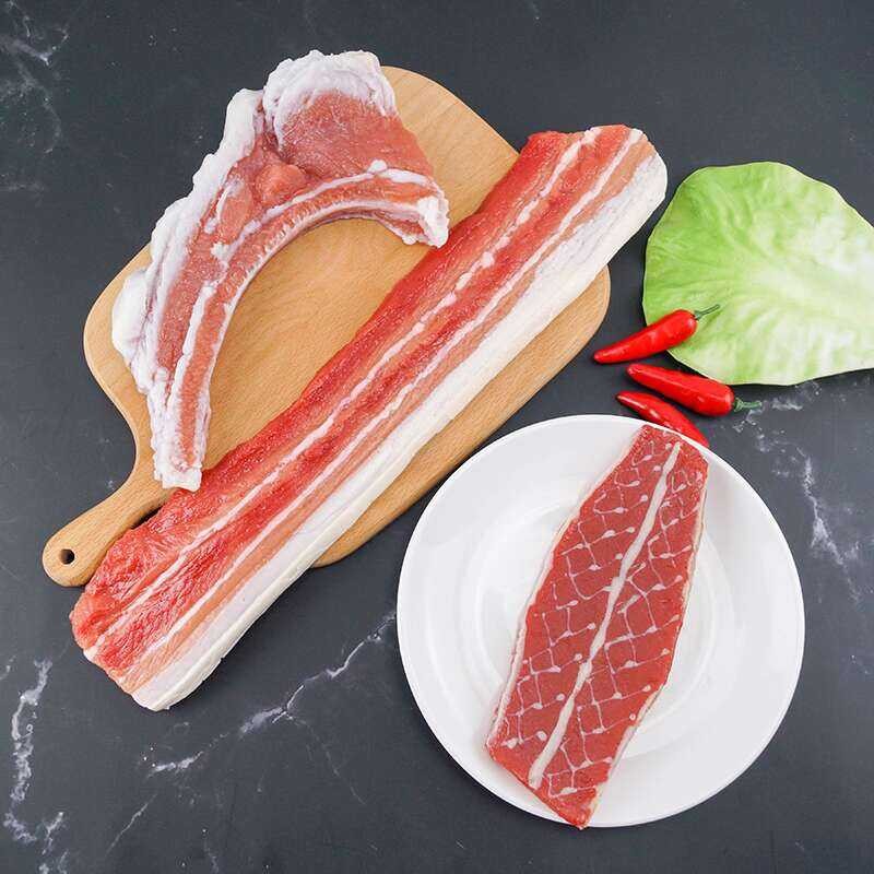 Simulation Food Model Fake Pork Ribs Raw Beef Slices Food Display ...