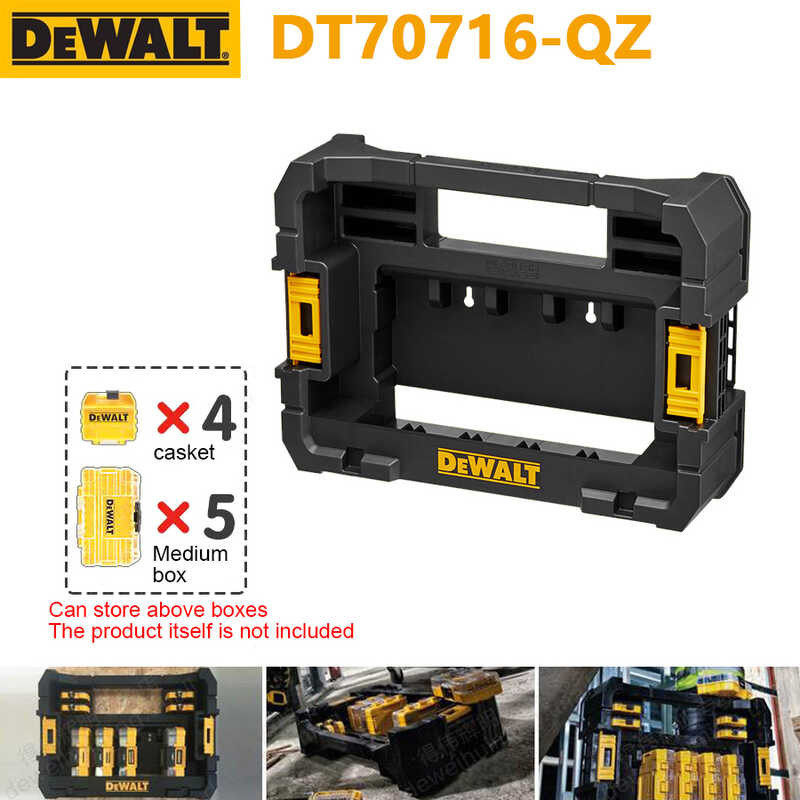 Dt70716 Qz System Tstak Stackable Removable Portable Storage Case Power 
