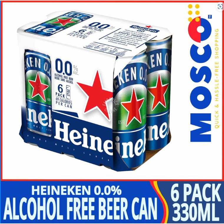 ♒ ♞Heineken 0.0 Alcohol Free Beer Can 6 packs X 330ml Shopee Philippines