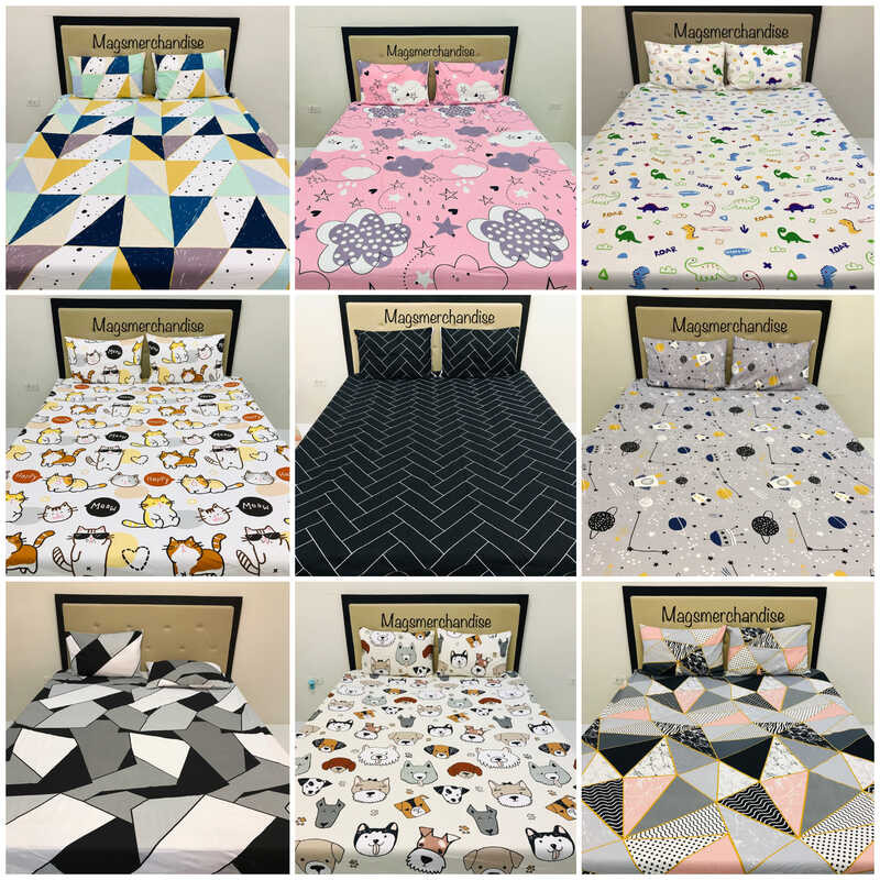 Ibinahagi ang Kanada mga kama na may dalawang pillowcase Abstract