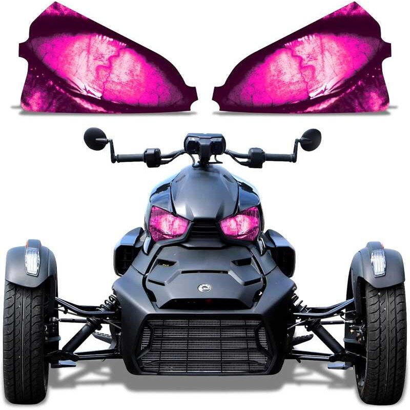 Roadster AMR Racing Headlight Eye Graphics Decal Cover Compatible with