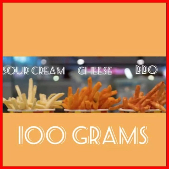 3 classic Flavors 100 grams each ( Sour cream, cheese, Bbq ) Shopee