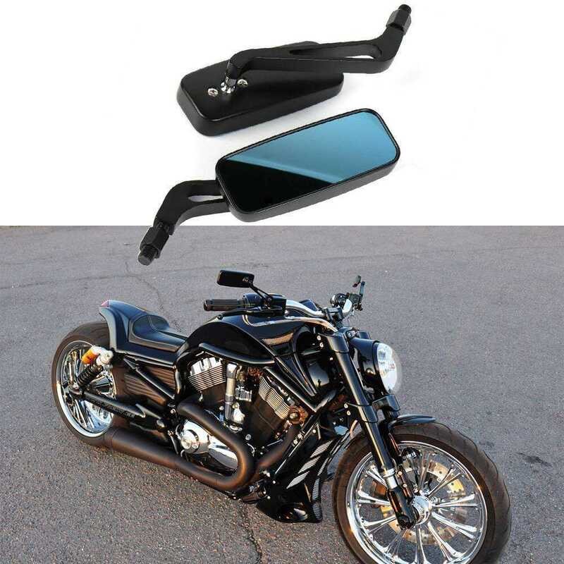 Pair 1 Rectangular Motorcycle For Harley Cruiser Bobber Chopper Softail ...