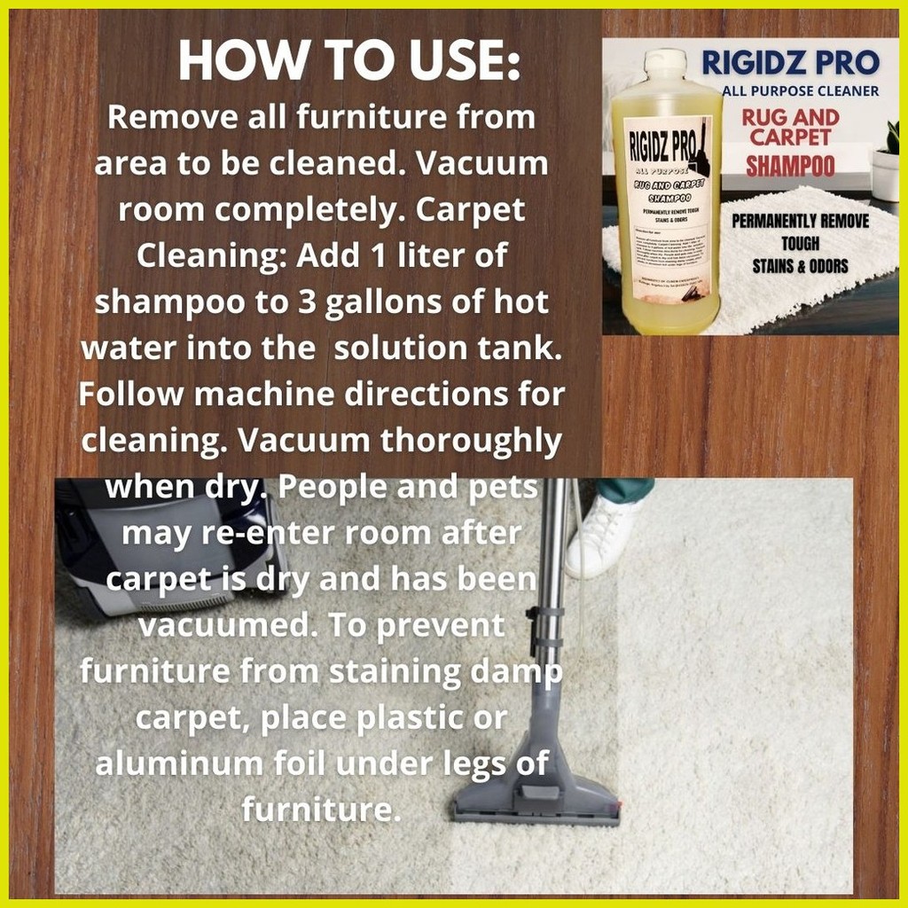 Rug and Carpet Shampoo Rigidz Pro Allpurpose 1 liter Shopee Philippines