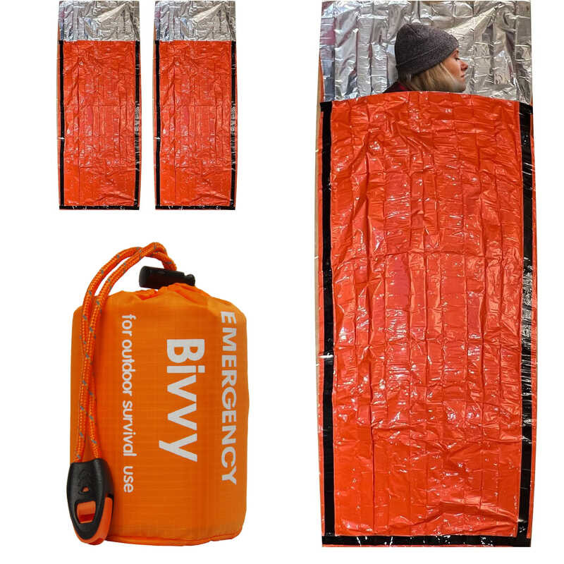 Sleeping Bag Survival Emergency Bivy Sack Portable Blanket Thermal