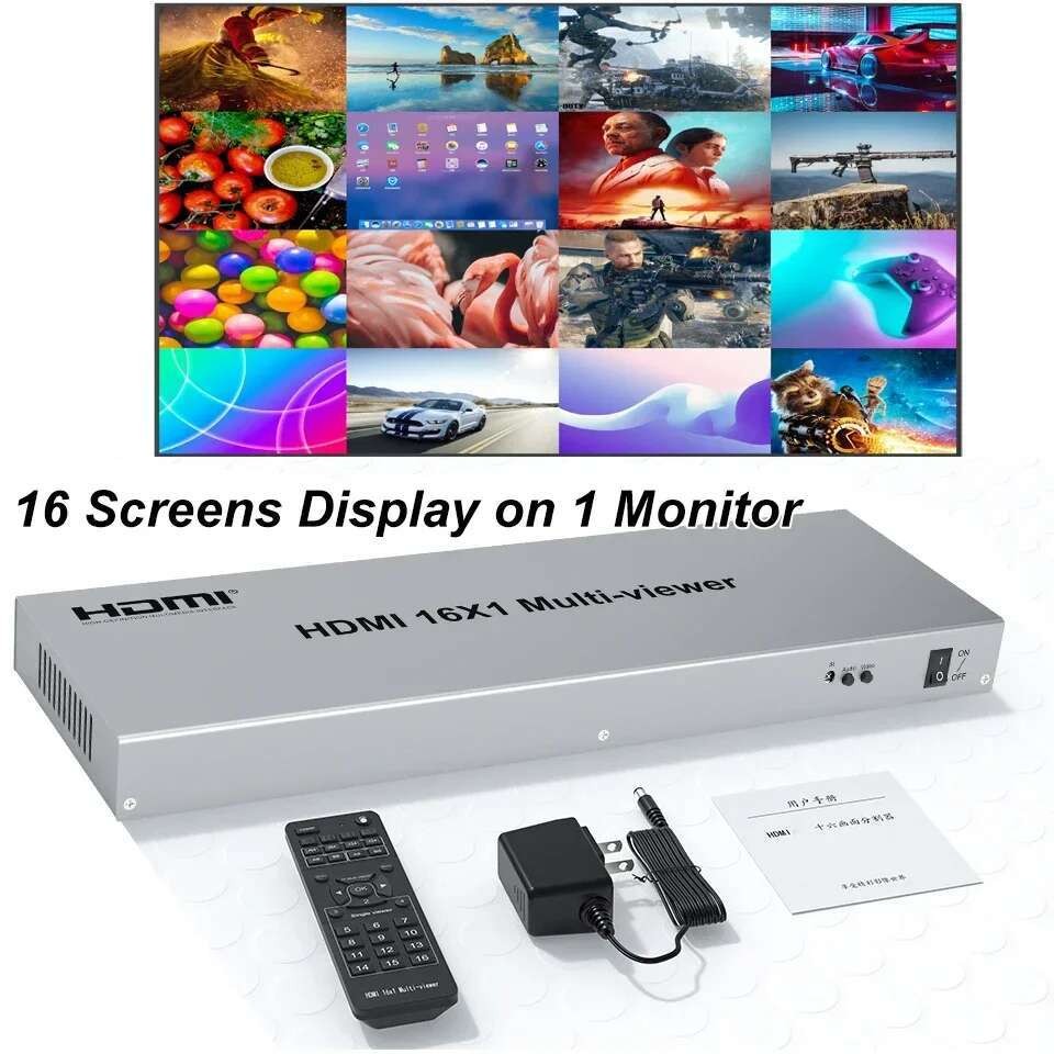 1080P 16x1 HDMI Multiviewer Quad Screen Segmentation Multi-viewer ...