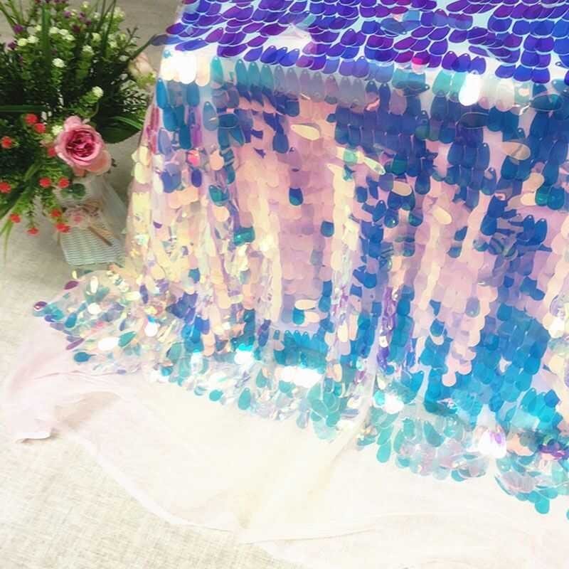 K department Wedding Iridescent Water Drop Sequin Party Tablecloth ...